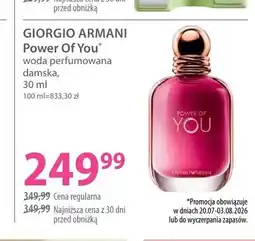 Hebe Woda perfumowana damska Giorgio Armani Power Of You oferta