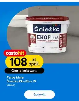 Castorama Farba biała Śnieżka Eko Plus oferta