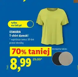 Lidl T-shirt damski Esmara oferta