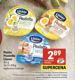 Delikatesy Centrum Pasta jajeczna z łososiem Pastella Lisner oferta