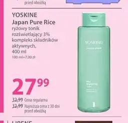 Hebe Tonik ryżowy rozświetlający Yoskine Japan Pure Rice oferta