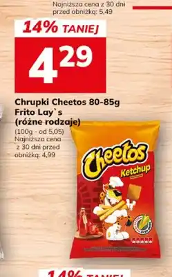 Hitpol Chrupki Cheetos o smaku ketchupu oferta