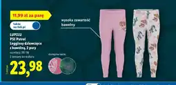 Lidl Legginsy dziewczęce Lupilu PSI Patrol 2-pak oferta