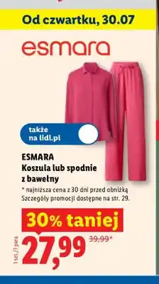 Lidl Koszula z bawełny Esmara oferta