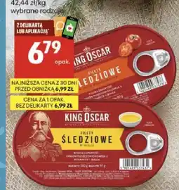 Delikatesy Centrum Filety śledziowe w oleju King Oscar oferta