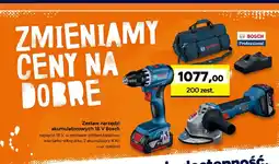 Bricoman Zestaw wiertarko-wkrętarka + szlifierka kątowa Bosch oferta