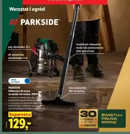 Lidl Odkurzacz do pracy na sucho i na mokro PARKSIDE 1200W oferta