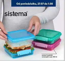 Lidl Zestaw 2 pudełek na kanapki Sistema oferta