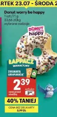 Delikatesy Centrum Donut Donut Worry Be Happy oferta