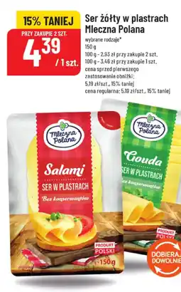 Polomarket Ser żółty w plastrach Mleczna Polana oferta