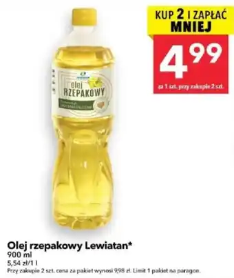 Olej rzepakowy Lewiatan*
