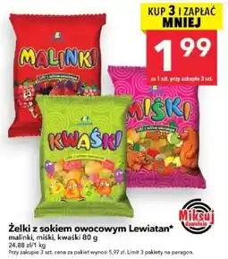 Lewiatan Żelki z sokiem owocowym Lewiatan* oferta