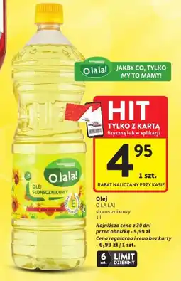Intermarche Olej słonecznikowy O lala! oferta