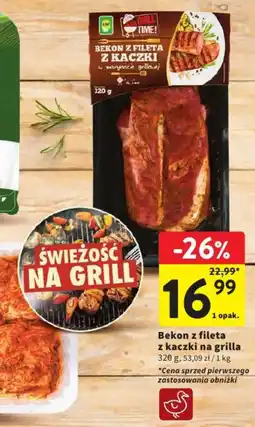 Intermarche Bekon z fileta z kaczki w marynacie grillowej oferta