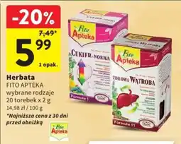 Intermarche Herbata FITO APTEKA wybrane rodzaje oferta