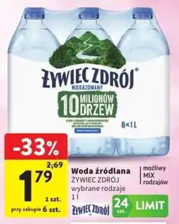 Intermarche Woda źródłana ŻYWIEC ZDRÓJ oferta