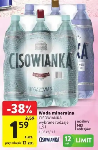 Intermarche Woda mineralna CISOWIANKA oferta