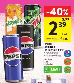 Intermarche Pepsi Mirinda Mountain Dew oferta