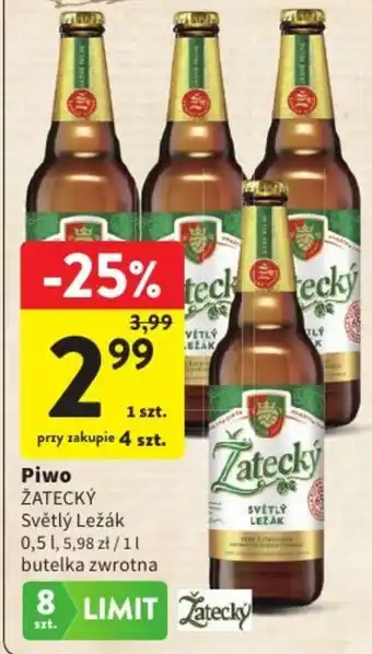Intermarche Piwo ŽATECKÝ Světlý Ležák oferta