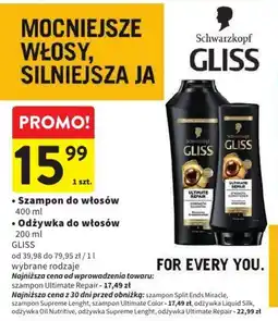 Intermarche Szampon/odżywka do włosów GLISS oferta