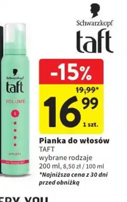 Intermarche Pianka do włosów TAFT oferta