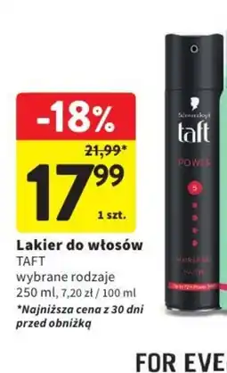 Intermarche Lakier do włosów TAFT oferta