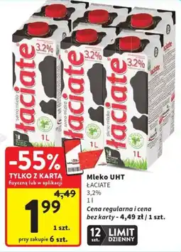 Intermarche Mleko UHT ŁACIATE oferta