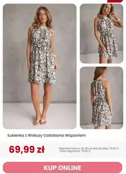 Renee Sukienka z wiskozy ozdobiona wiązaniem Renee oferta