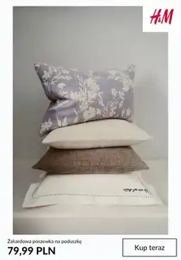 H&M Żakardowa poszewka na poduszkę H&M oferta