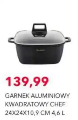 Nela Garnek Aluminiowy Kwadratowy Chef oferta