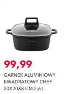 Nela Garnek Aluminiowy Kwadratowy Chef oferta