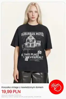 Cropp Koszulka vintage z nawiedzonym domem Cropp oferta