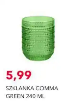 Nela SZKLANKA COMMA GREEN oferta