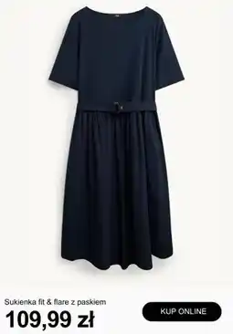 C&A Sukienka fit & flare z paskiem C&A oferta