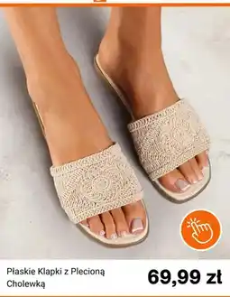 Born2be Klapki płaskie z plecioną cholewką Born2be oferta