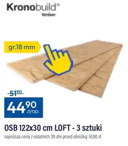 Bat OSB 122x30 cm LOFT oferta