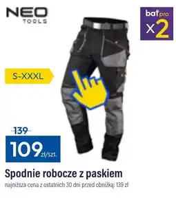 Bat Spodnie robocze z paskiem oferta