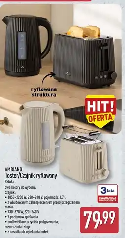 ALDI AMBIANO Toster/Czajnik ryflowany oferta