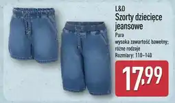 ALDI L&D Szorty dziecięce jeansowe oferta