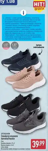 ALDI UP2FASHION Sneakersy wsuwane damskie/męskie oferta