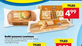 Bułki pszenne Lewiatan maxi-burger 4-pak