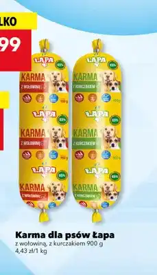Karma dla psów Łapa z wołowiną