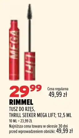 Drogerie Natura Rimmel Tusz do rzęs, Thrill Seeker Mega Lift oferta