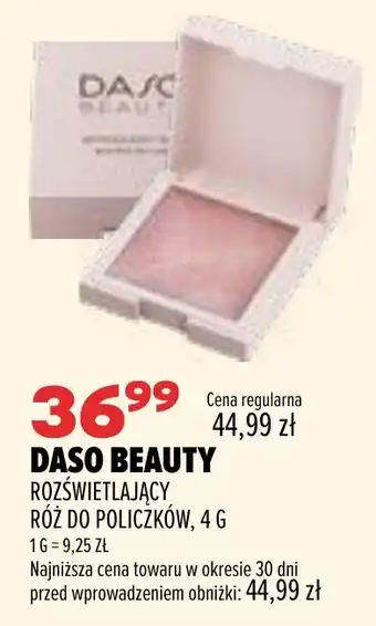 Drogerie Natura DASO BEAUTY ROZŚWIETLAJĄCY RÓŻ DO POLICZKÓW oferta