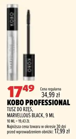Drogerie Natura KOBO PROFESSIONAL TUSZ DO RZĘS, MARVELLOUS BLACK oferta