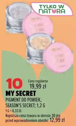 Drogerie Natura MY SECRET PIGMENT DO POWIEK, SEASON'S SECRET oferta