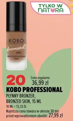 Drogerie Natura KOBO PROFESSIONAL PŁYNNY BRONZER, BRONZED SKIN oferta