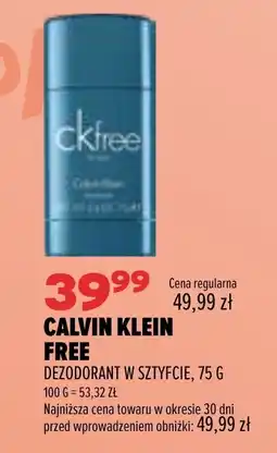 Drogerie Natura Calvin Klein Free Dezodorant w sztyfcie oferta