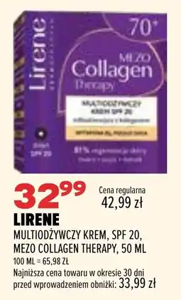 Drogerie Natura Lirene Multiodywczy Krem, SPF 20, Mezo Collagen Therapy oferta