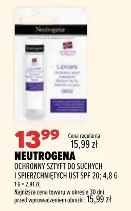 Drogerie Natura Neutrogena Ochronny Szyft do Suchych i Spierzęchniętych Ust SPF 20 oferta